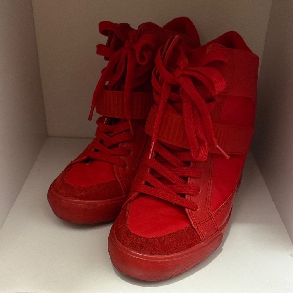 Aldo Bold Red Sneakers